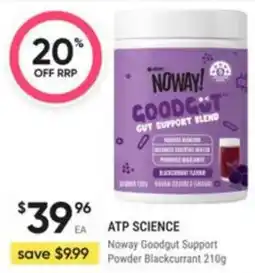 Healthy Life ATP Science Noway Goodgut Support Powder Blackcurrant offer
