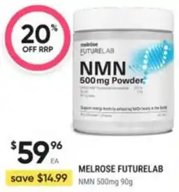 Healthy Life Melrose Futurelab NMN 500mg Powder offer