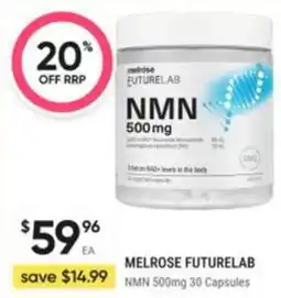 Healthy Life Melrose Futurelab NMN 500mg offer