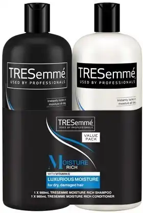 BIG W TRESemme Moisture Rich Shampoo & Conditioner 900mL 2 Pack offer