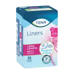 Woolworths TENA Incontinence Liners Long Length offer