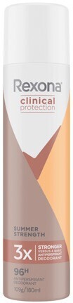 BIG W Rexona Clinical Antiperspirant Aerosol Deodorant Summer Strength 180mL offer
