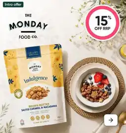 Healthy Life The Monday Food Co. Indulgence Brown Butter Salted Caramel & Macadamia offer