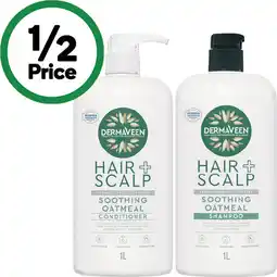 Woolworths Dermaveen Soothing Oatmeal Shampoo or Conditioner 1 Litre offer