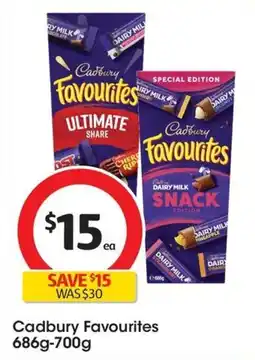 Coles Cadbury Favourites offer