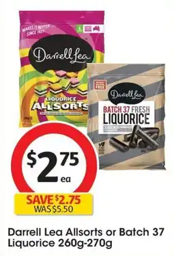 Coles Darrell Lea Allsorts or Batch 37 Liquorice offer