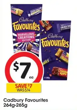 Coles Cadbury Favourites offer