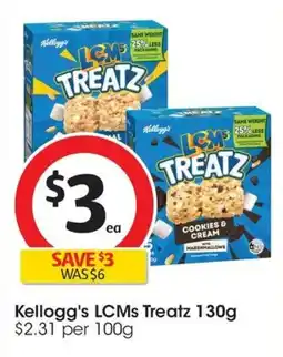 Coles Kellogg's LCMs Treatz offer