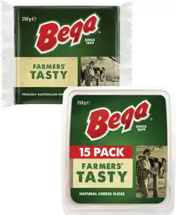 Coles Bega Cheese Slices or Block 250g offer