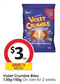 Coles Menz Violet Crumble Bites offer