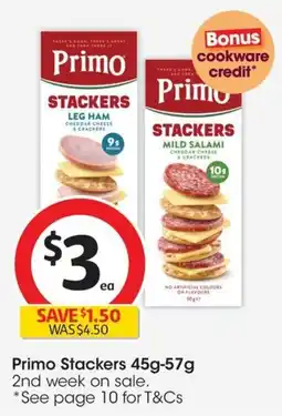 Coles Primo Stackers offer