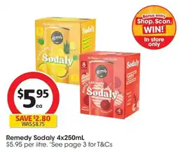 Coles Remedy Sodaly offer