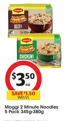 Coles Maggi 2 Minute Noodles offer