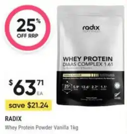 Healthy Life Radix Whey Protein Powder Vanilla offer