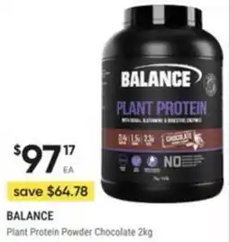 Healthy Life Balance Plant Protein Powder Chocolate offer