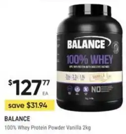 Healthy Life Balance 100% Whey Protein Powder Vanilla offer