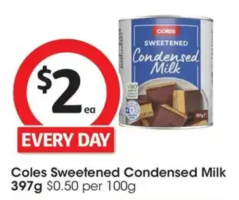 Coles Coles Sweetened Condensed Milk offer
