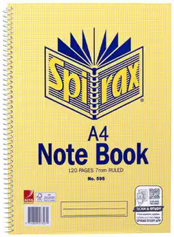 Coles Spirax A4 Notebook 120 Pages 1 Each offer