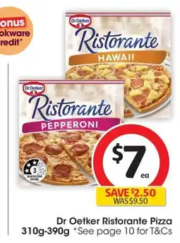 Coles Dr Oetker Ristorante Pizza offer