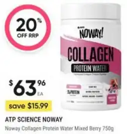Healthy Life ATP Science Noway Collagen Protein Water Mixed Berry offer