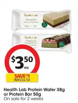 Coles Health Lab Protein Wafer or Protein Bar offer