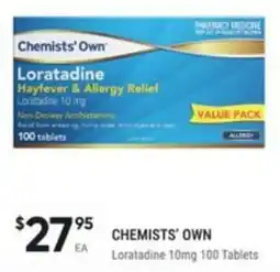 Healthy Life Chemists' Own Loratadine 10mg offer