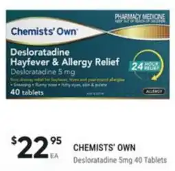Healthy Life Chemists' Own Desloratadine 5mg offer