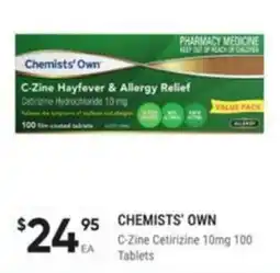 Healthy Life Chemists' Own C-Zine Hayfever & Allergy Relief offer