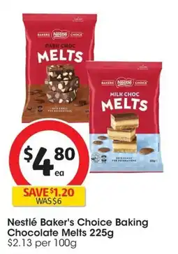 Coles Nestlé Baker's Choice Baking Chocolate Melts offer