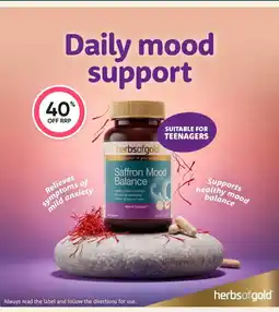 Healthy Life Saffron Mood Balance offer