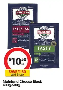 Coles Mainland Cheese Block offer