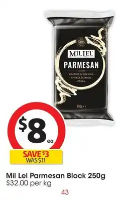 Coles Mil Lel Parmesan Block offer