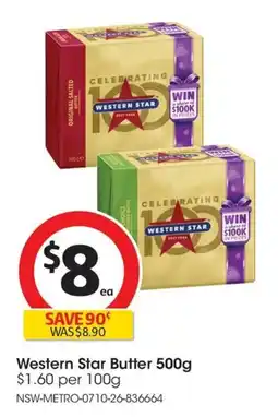 Coles Western Star Butter offer