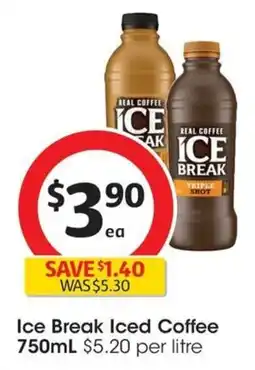 Coles Ice Break Iced Coffee offer