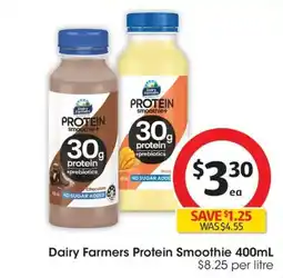 Coles Dairy Farmers Protein Smoothie offer