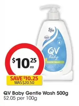 Coles QV Baby Gentle Wash offer