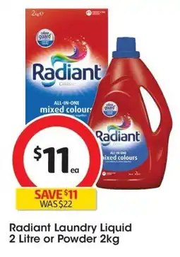 Coles Radiant Laundry Liquid offer