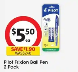 Coles Pilot Frixion Ball Pen offer