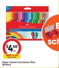 Coles Faber Castell Connector Pens offer