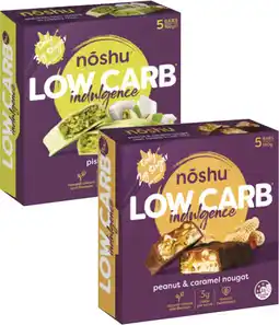 Coles Noshu Low Carb Indulgence Bars-160g offer