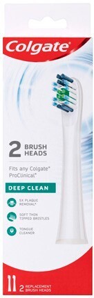 BIG W Colgate Pro Clinical Triple Clean Brush Heads 2 Pack offer