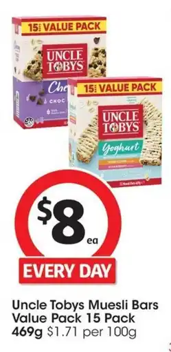 Coles Uncle Tobys Muesli Bars offer
