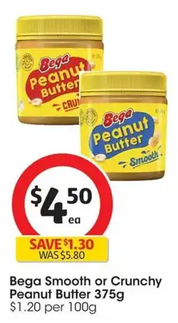 Coles Bega Peanut Butter offer