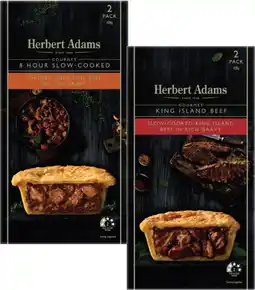Coles Herbert Adams Slow Cooked Beef Pies 400g-420g offer