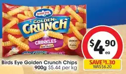 Coles Birds Eye Golden Crunch Chips offer