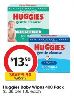 Coles Huggies Baby Wipes offer