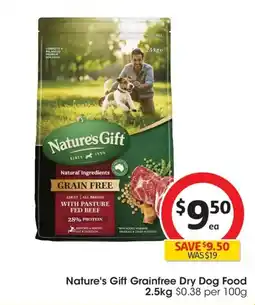 Coles Nature's Gift Grainfree Dry Dog Food offer