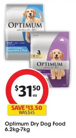 Coles Optimum Dry Dog Food offer