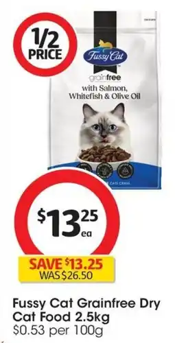 Coles Fussy Cat Grainfree Dry Cat Food offer