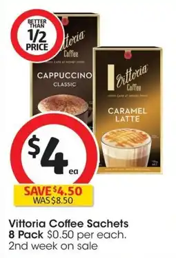 Coles Vittoria Coffee Sachets offer